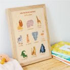 Poster des animaux de la savane